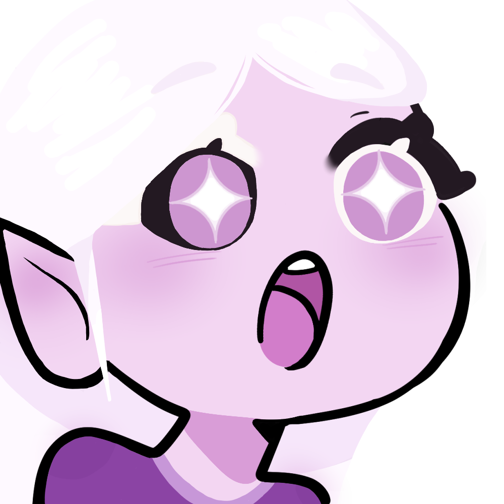 Purple Lily starry eyed