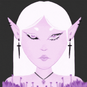 Profile picture gif: Purple Lily